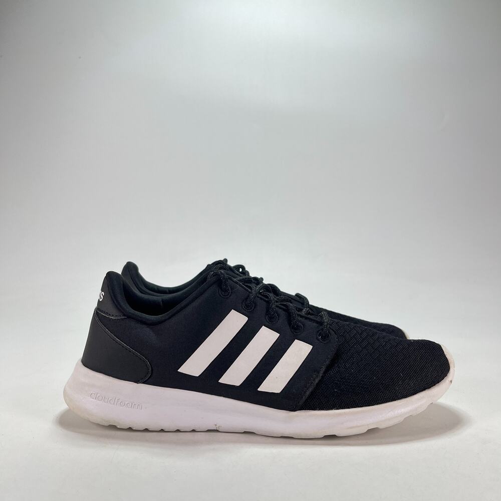 adidas Cloudfoam QT Racer Black White Running Shoes Sneakers DB0275 Women's Sz 9